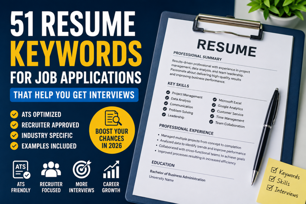 51 Resume Keywords for Job Applications That Help You Get Interviews (2026)