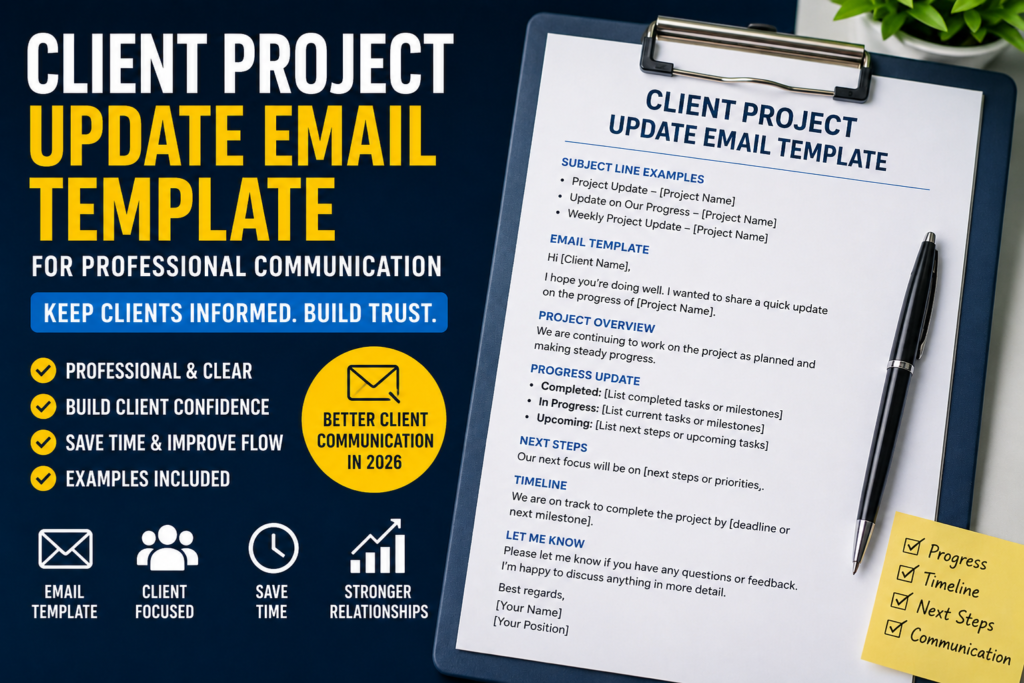 client project update email