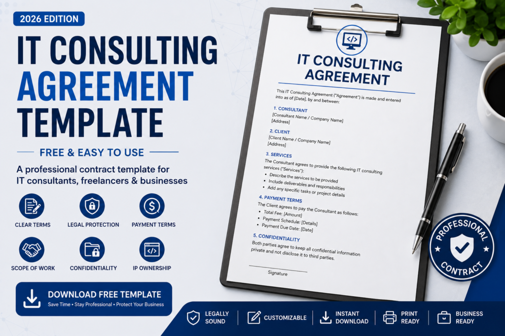 IT Consulting Agreement Template (2026) — Free Contract Example & Guide 2 IT consulting agreement template