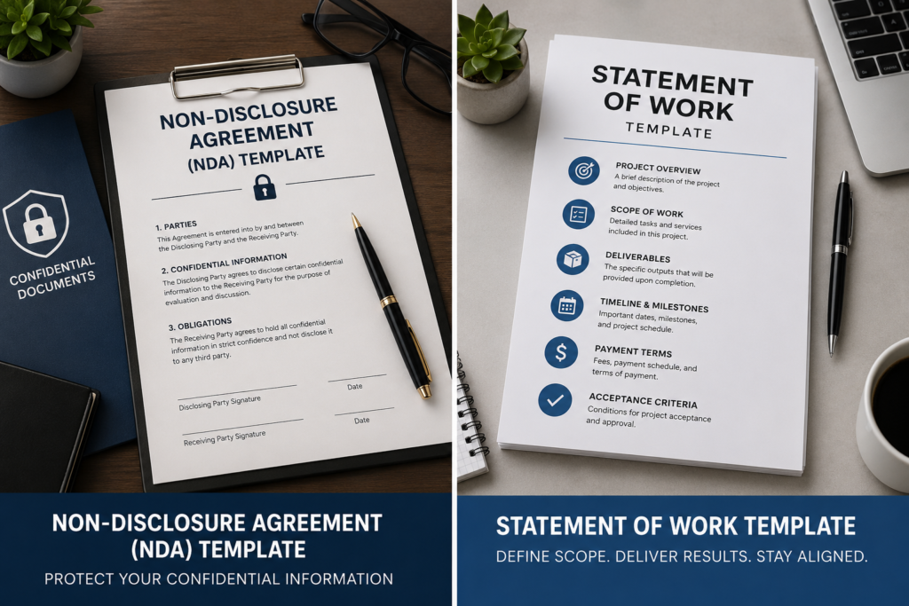 Statement of Work Template for project planning and business deliverables
