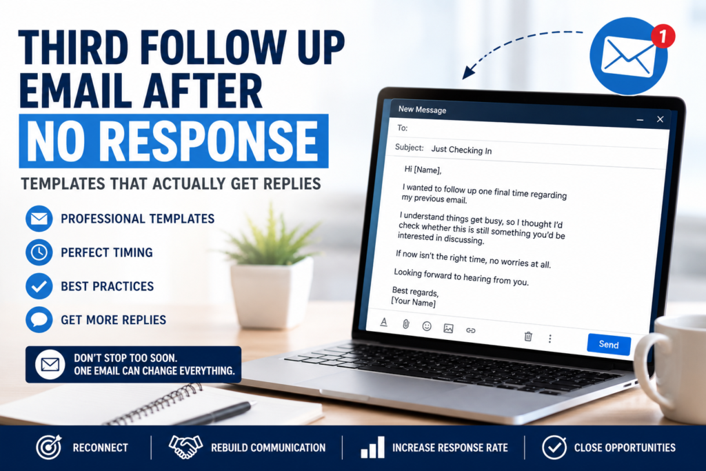Third Follow Up Email After No Response (2026) 2 Third Follow Up Email After No Response templates and subject lines for professional business communication in 2026