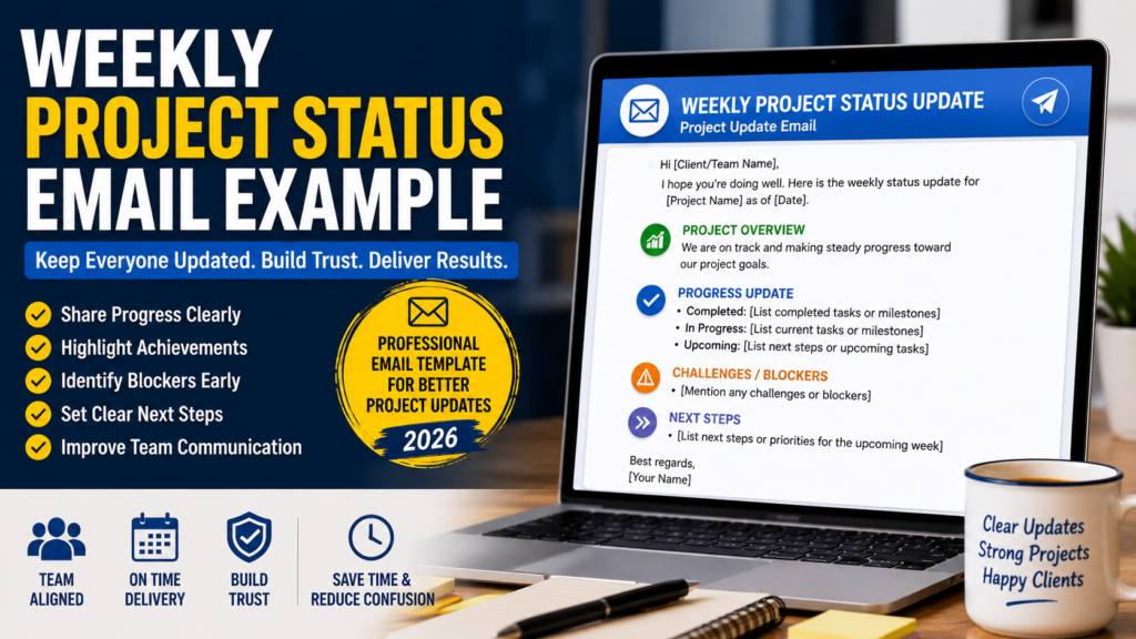 Weekly Project Status Email Example
