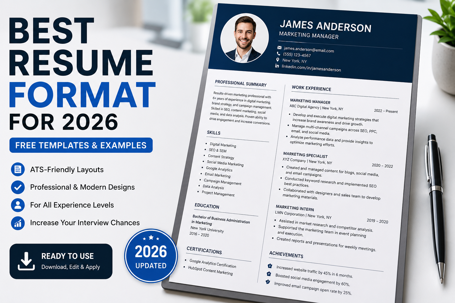 Best Resume Format for 2026: 7 Professional Resume Layouts That Get ...