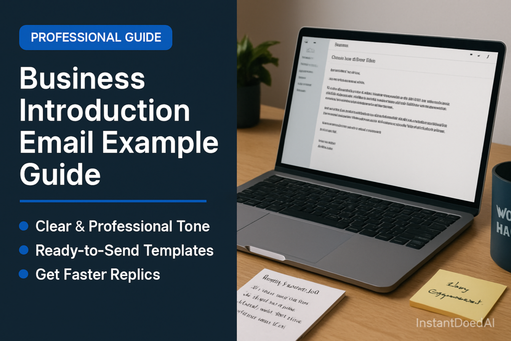 Business Introduction Email - professional template and example guide