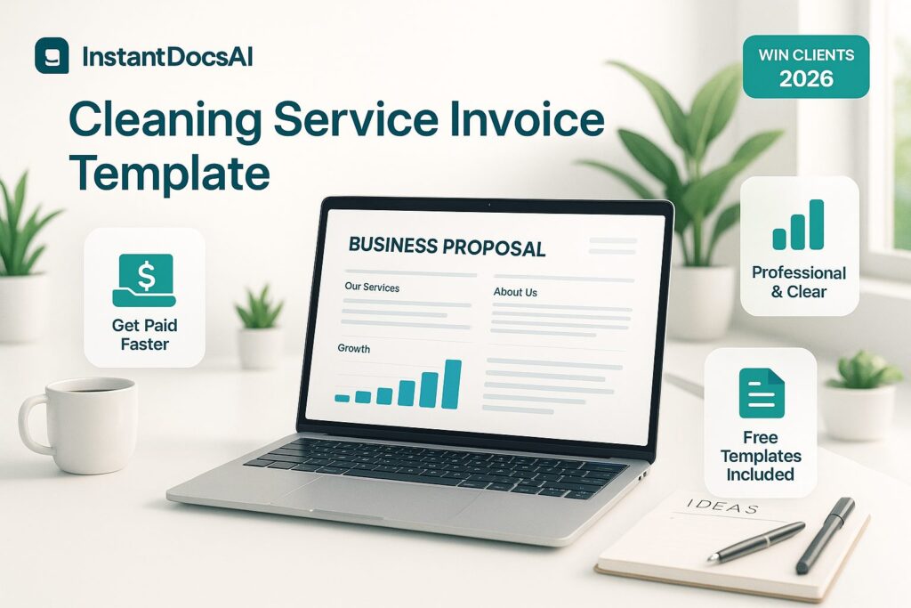 Cleaning Service Invoice Template Guide 5 Cleaning service invoice template with professional example and instructions
