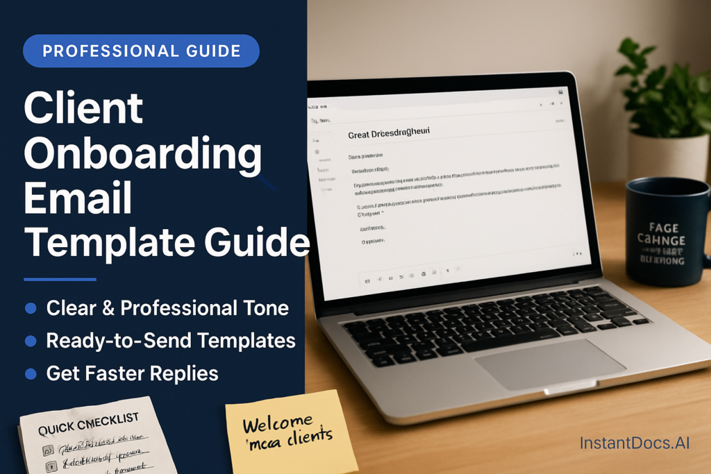 Client Onboarding Email - professional template and example guide