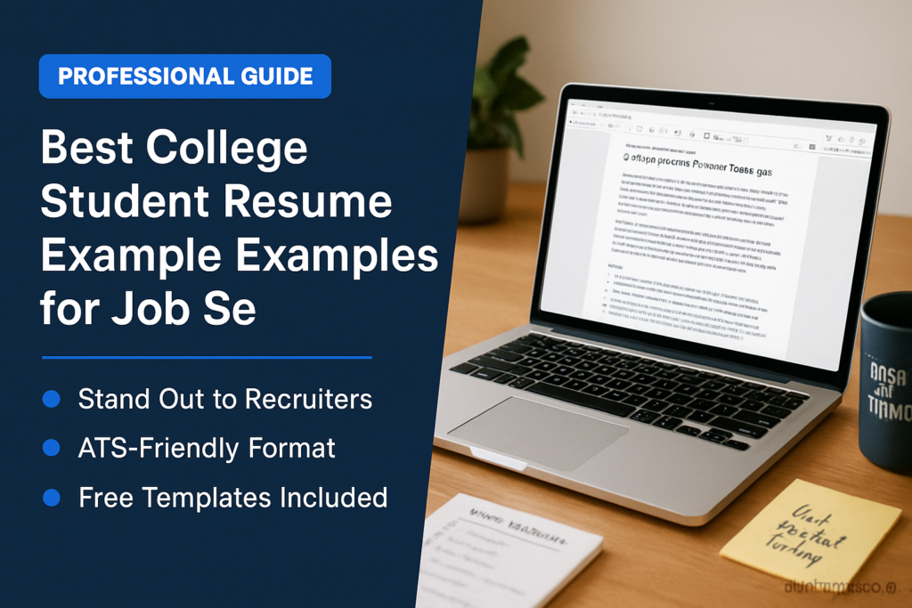 Best College Student Resume Example Examples for Job Seekers 2 college student resume examples - professional template and example guide