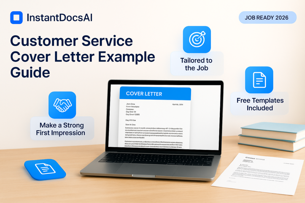 customer service cover letter,5 Customer Service Cover Letter — InstantDocsAI professional guide with templates and examples