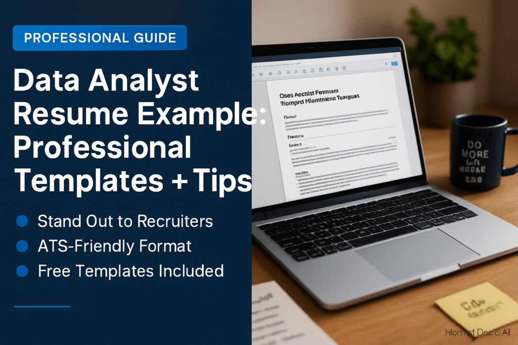 Data Analyst Resume Example: Professional Templates + Tips - professional template and example guide