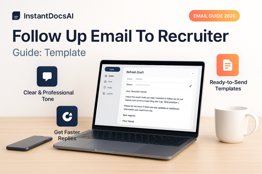 follow up email recruiter — InstantDocsAI professional guide with templates and examples