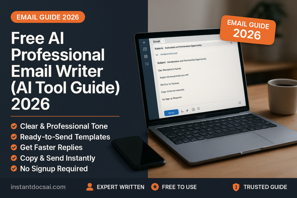 Free AI Professional Email Writer (AI Tool Guide) 2026 2 free ai professional email writer — professional guide, templates and examples