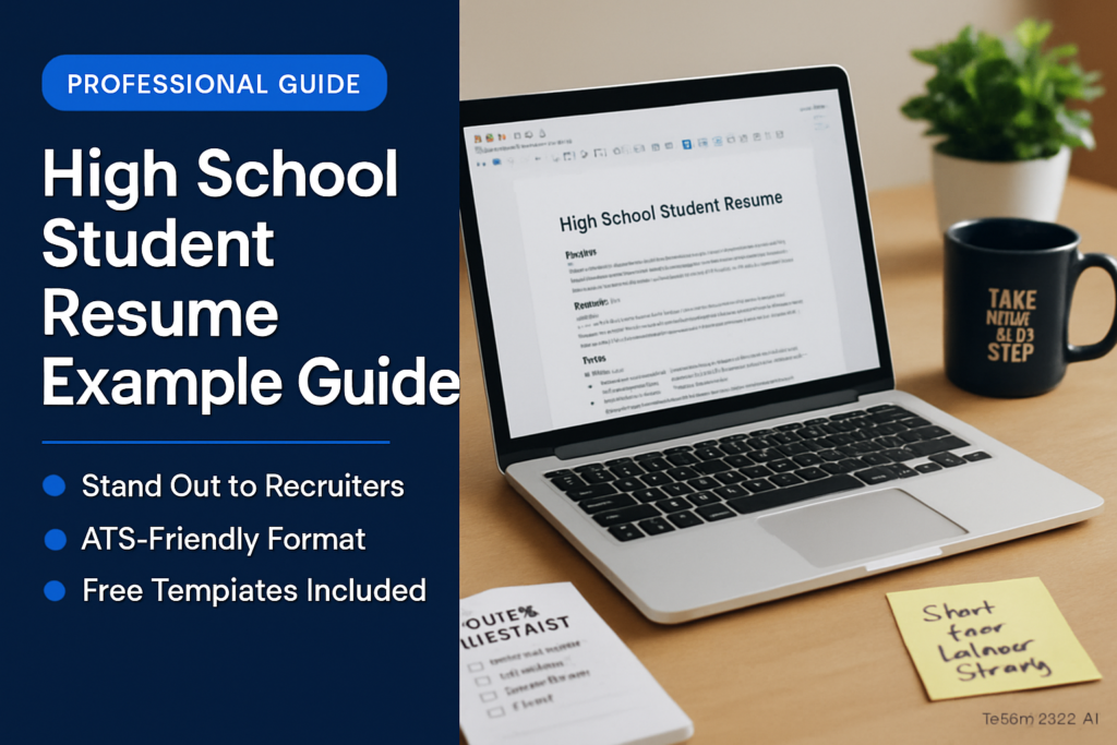 High School Student Resume - professional template and example guide