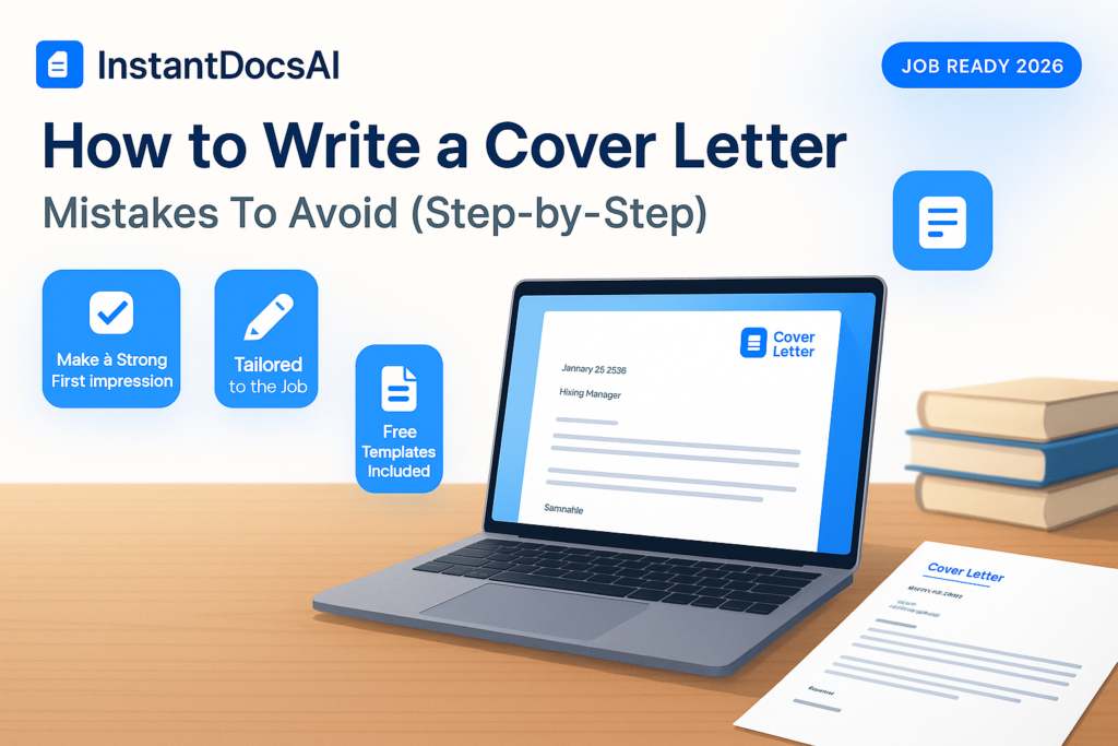 How to Write a Cover Letter Mistakes To Avoid (Step-by-Step) — InstantDocsAI professional guide with templates and examples