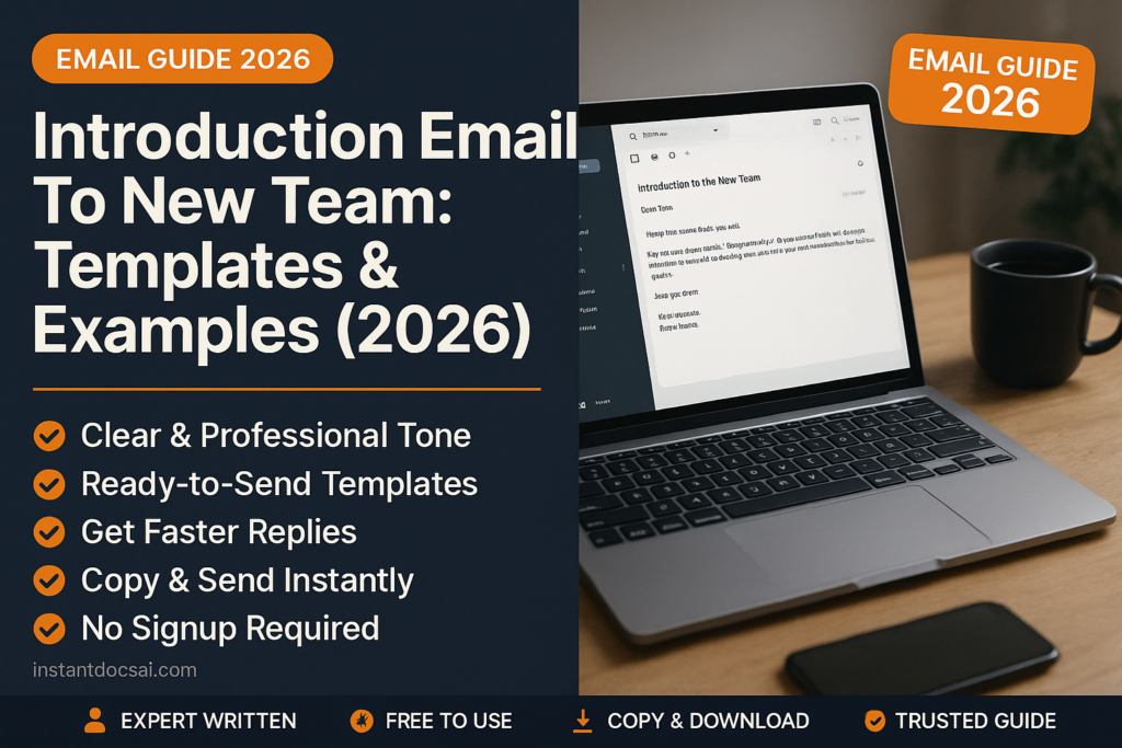 introduction email new team — professional guide, templates and examples