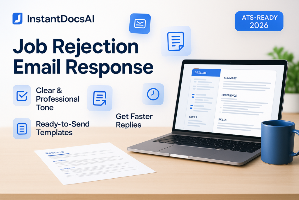 job rejection email response — InstantDocsAI professional guide with templates and examples