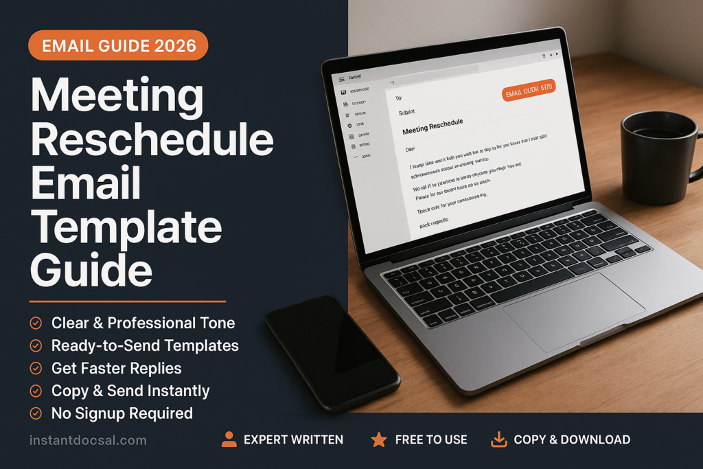 Meeting Reschedule Email Template Guide — professional guide, templates and examples