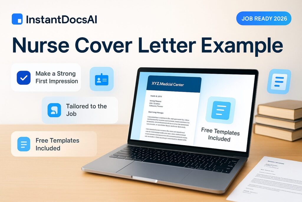 Nurse cover letter example with templates for RNs and new graduates