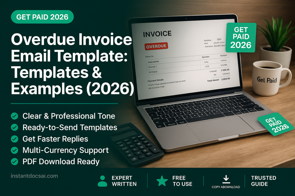 Overdue Invoice Email Template: Templates & Examples (2026) 1 overdue invoice email template — professional guide, templates and examples