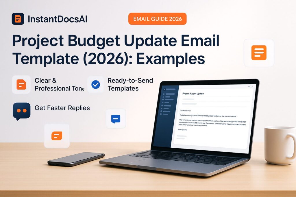 Project Budget Update Email Template (2026): Examples 1 Project budget update email template for communicating costs, changes and financial status