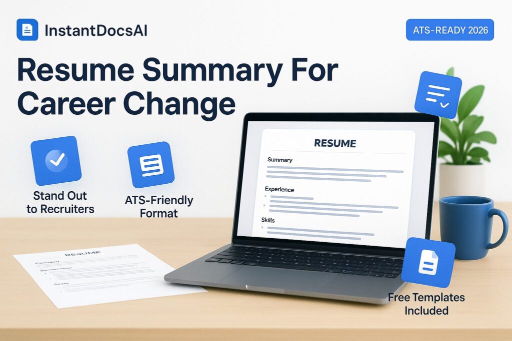 Resume Summary For Career Change . Free Templates & Examples (2026) 11 Resume summary for a career change with professional examples