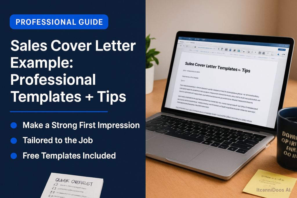 Sales Cover Letter Example: Professional Templates + Tips - professional template and example guide