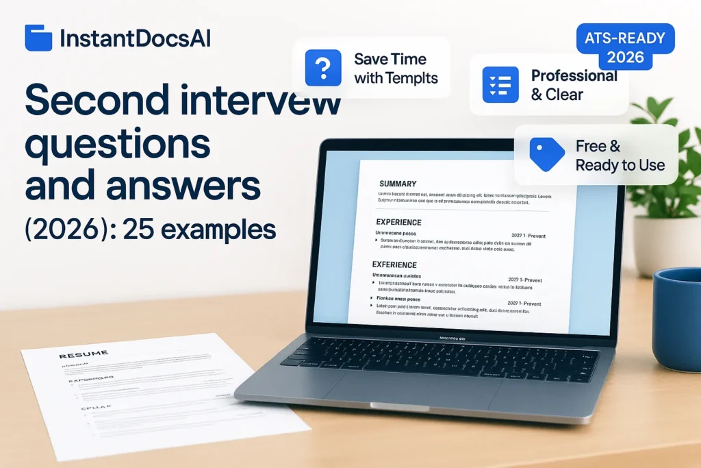 Second interview questions and answers for 2026