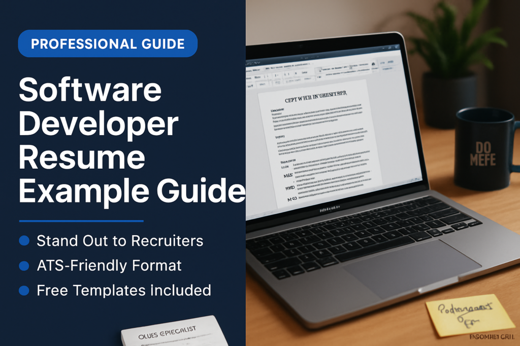 Software Developer Resume - professional template and example guide