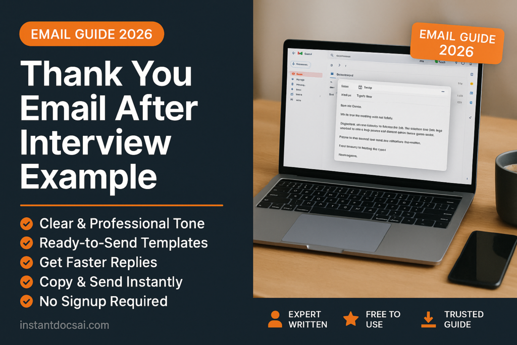 Thank You Email — professional guide, templates and examples