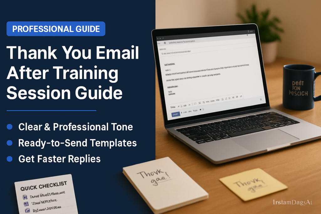 Thank You Email After Training (2026): Templates & Examples 5 Thank You Email After Training - professional template and example guide