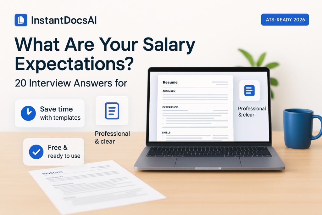 What are your salary expectations interview answer examples